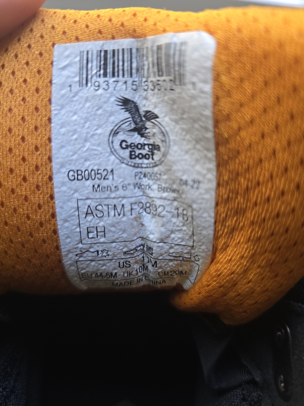 Georgia Boot Men's AMP LT Edge Waterproof Work Boots - Picture 2 of 7